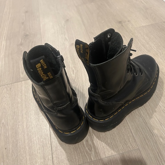 Doc Martens Black Jadon Platform Boots - Picture 3 of 4